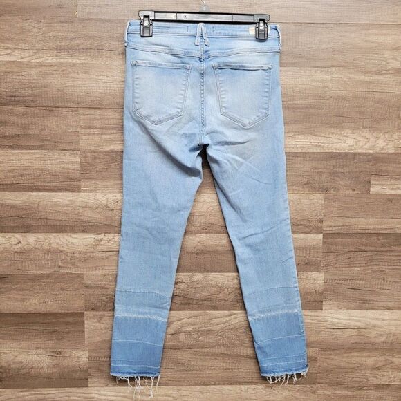 Abercrombie & Fitch Mid Rise Super Skinny Ankle Jeans Blue‎ Light Wash Womens 28 - Picture 3 of 15